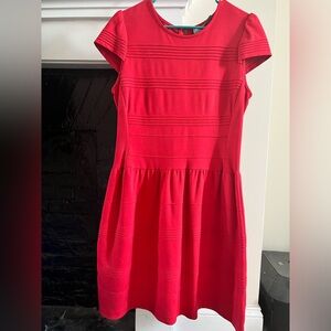 Red Anthropologie Girls from Savoy dress